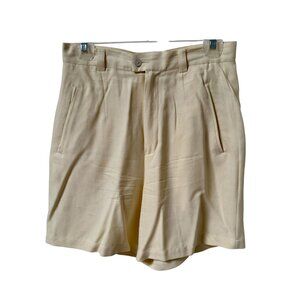 Tommy Bahama Womens Cream 100% Silk Shorts Size 8